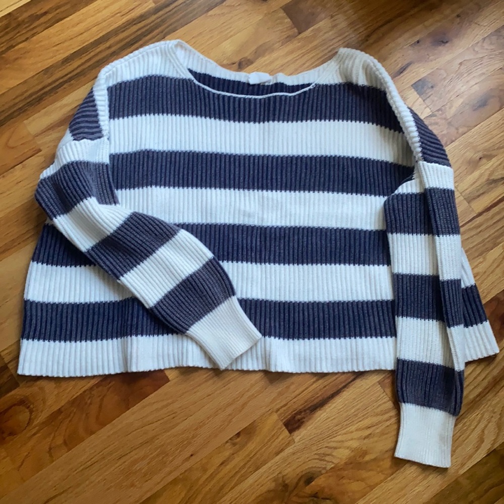 By Together Stripe Crop Sweater